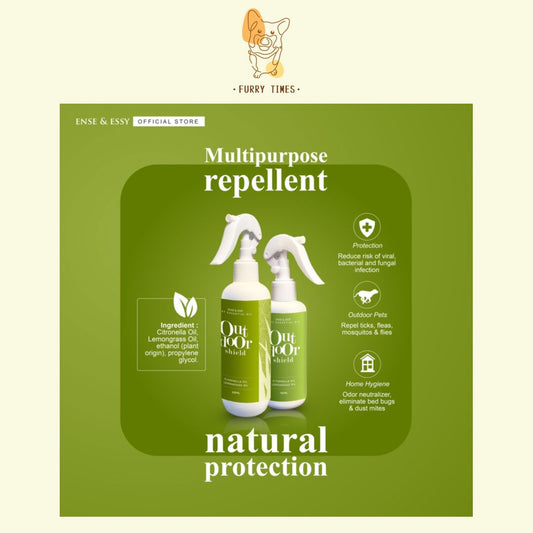 Ense & Essy Outdoor Shield Natural Pet Spray On Repellent