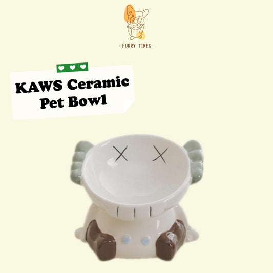 KAWS Ceramic Deep Footed Pet Bowl